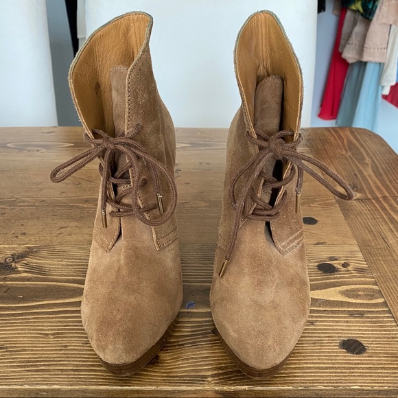 COPY - KORS Michael Kors suede wedge booties - Picture 3 of 8